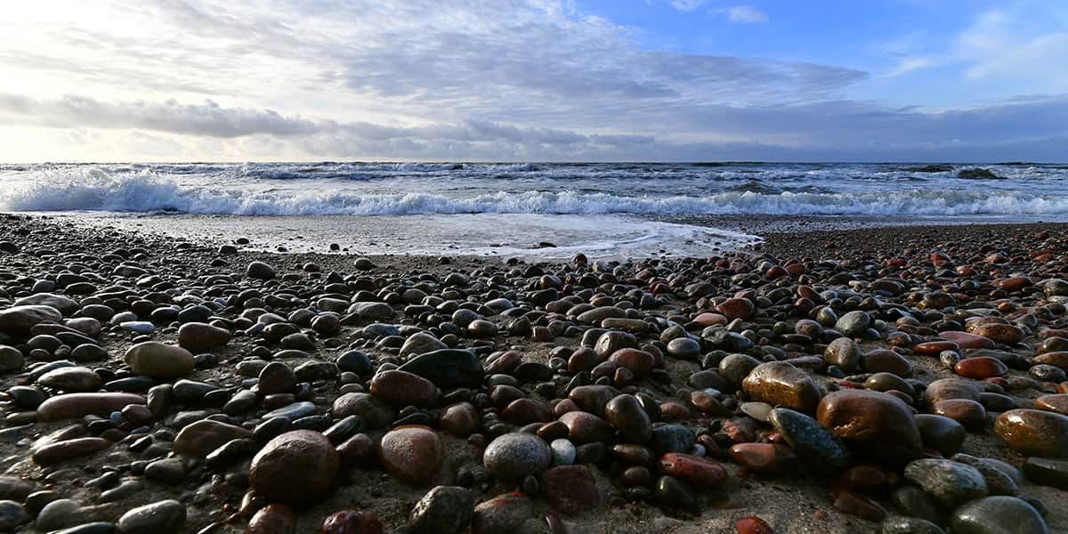 Baltic sea - pebble beach