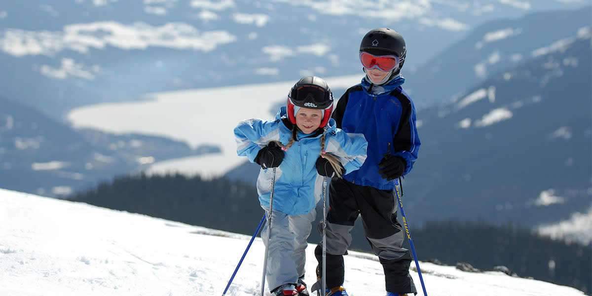 Børn i sneen Kvitfjell 