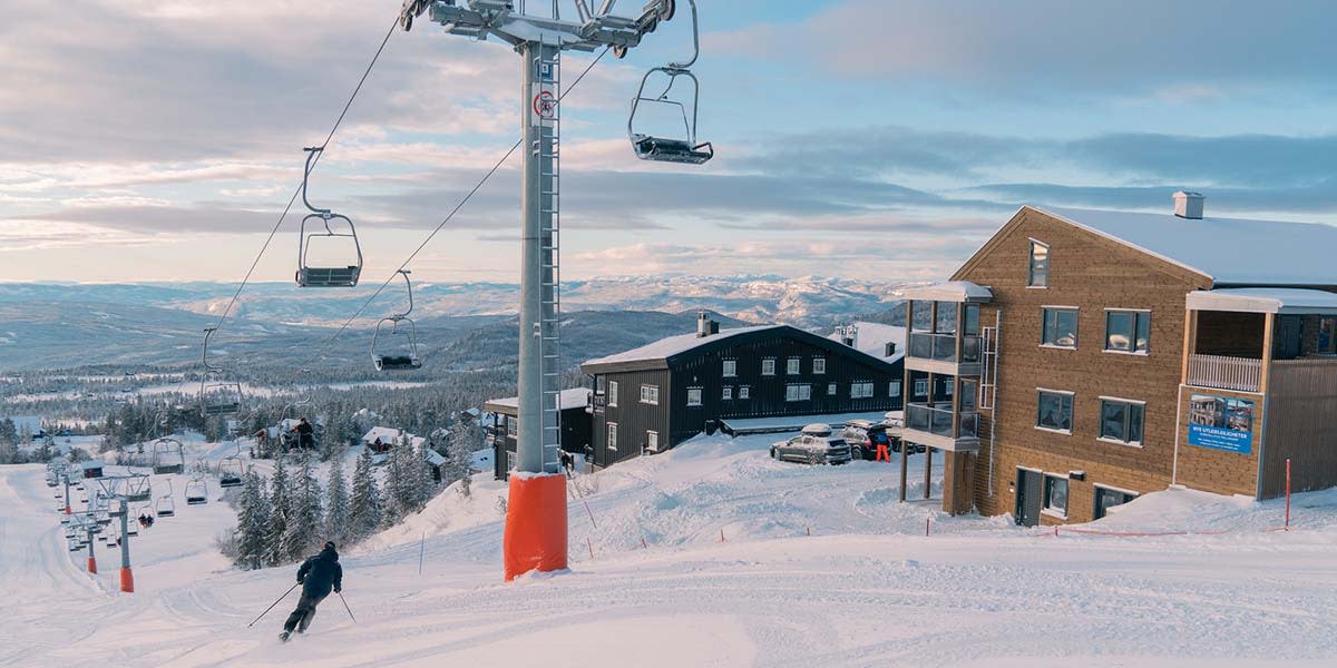 Skisportsteder og hytter i Norge Foto Norefjell Ski Resort