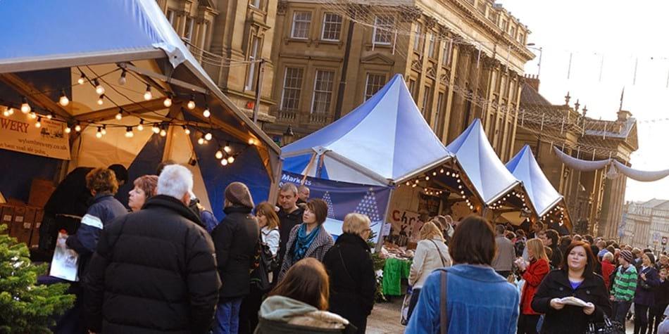 Newcastle city centre Christmas market Newcastle christmas market