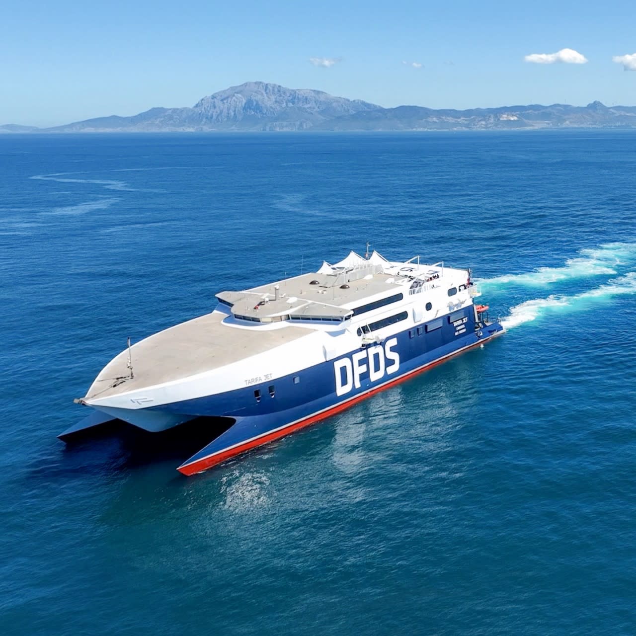 DFDS ship as sea in the summer Ship summer