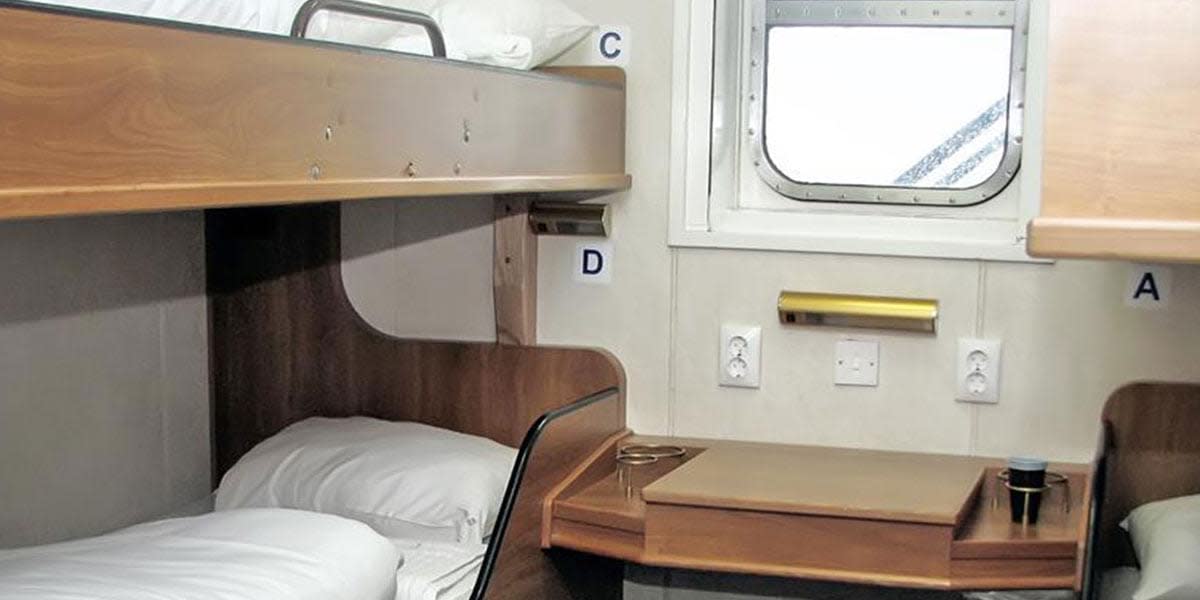 Pet friendly cabin onboard DFDS ferry