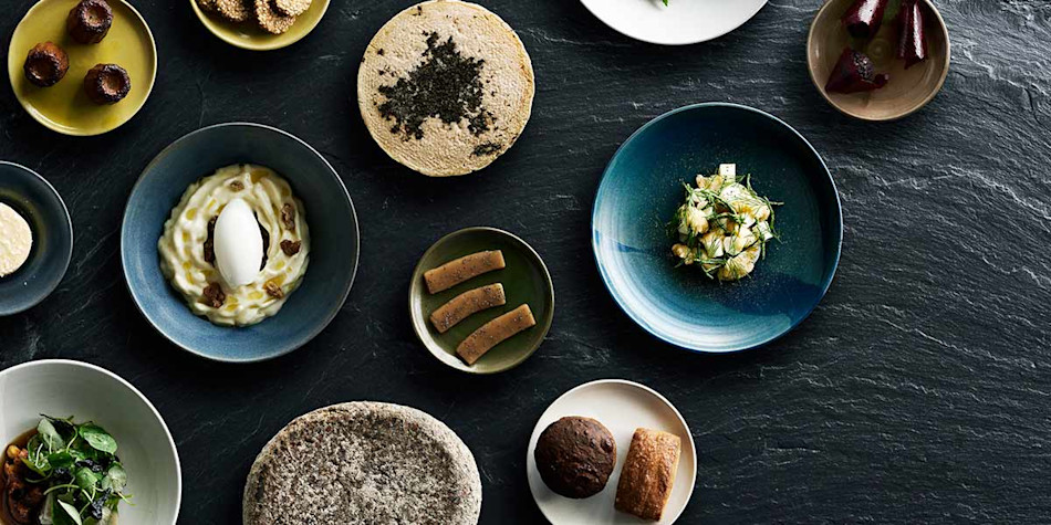 delicious food at Sjo restuarant onboard ferry to Norway