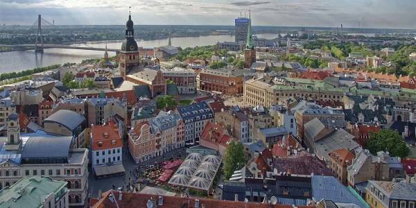 Blick auf die Altstadt von Riga