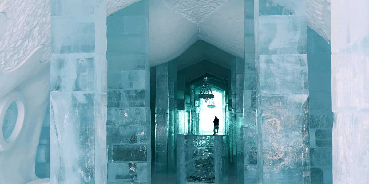 Ice hotel in Sweden