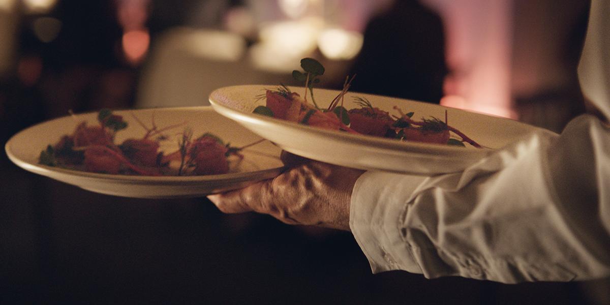 Dining onboard Newcastle-Amsterdam