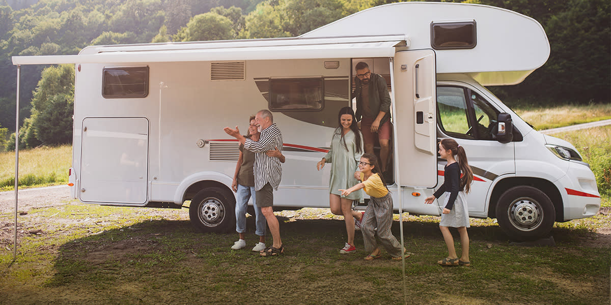 Caravan trip in Baltics with family