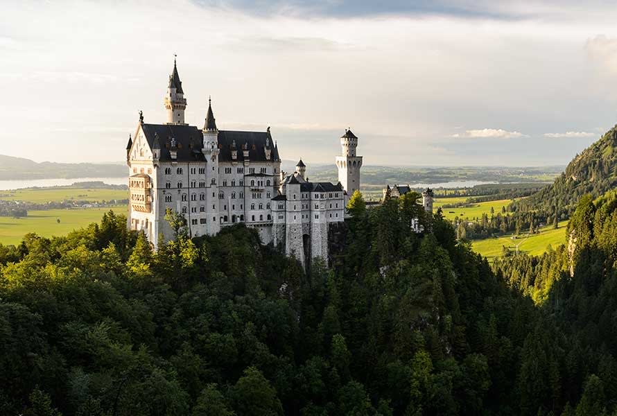 Neuschwanstein slot i Tyskland