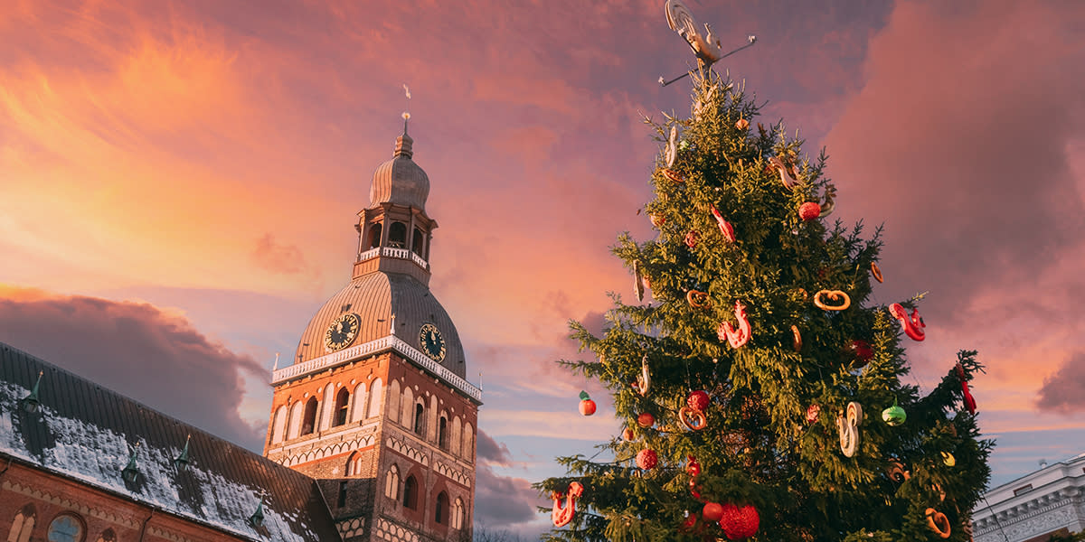 Riga city Christmas period