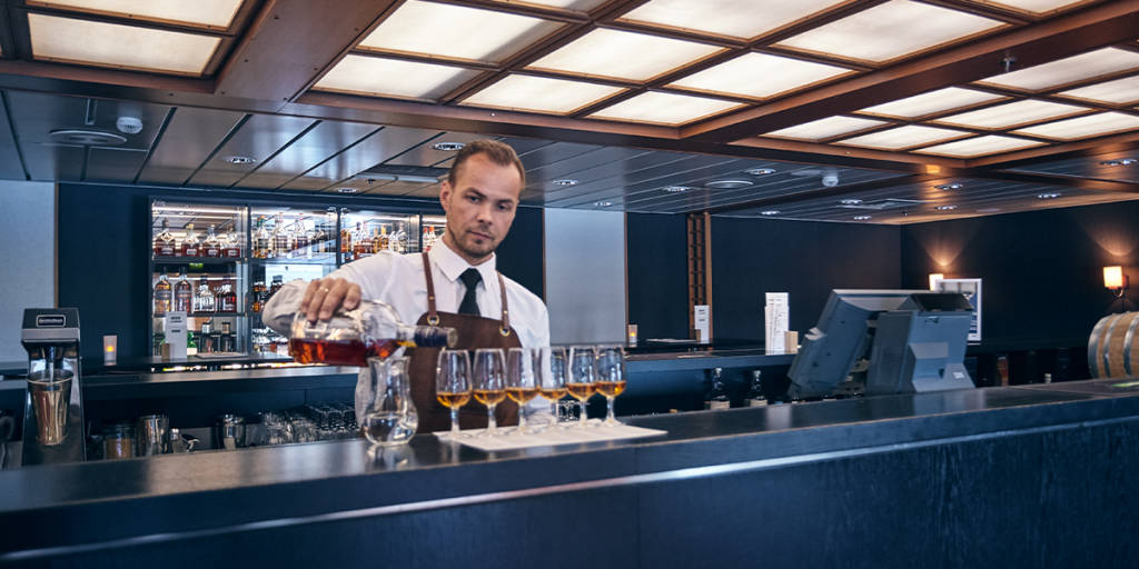 Bar onboard DFDS ship