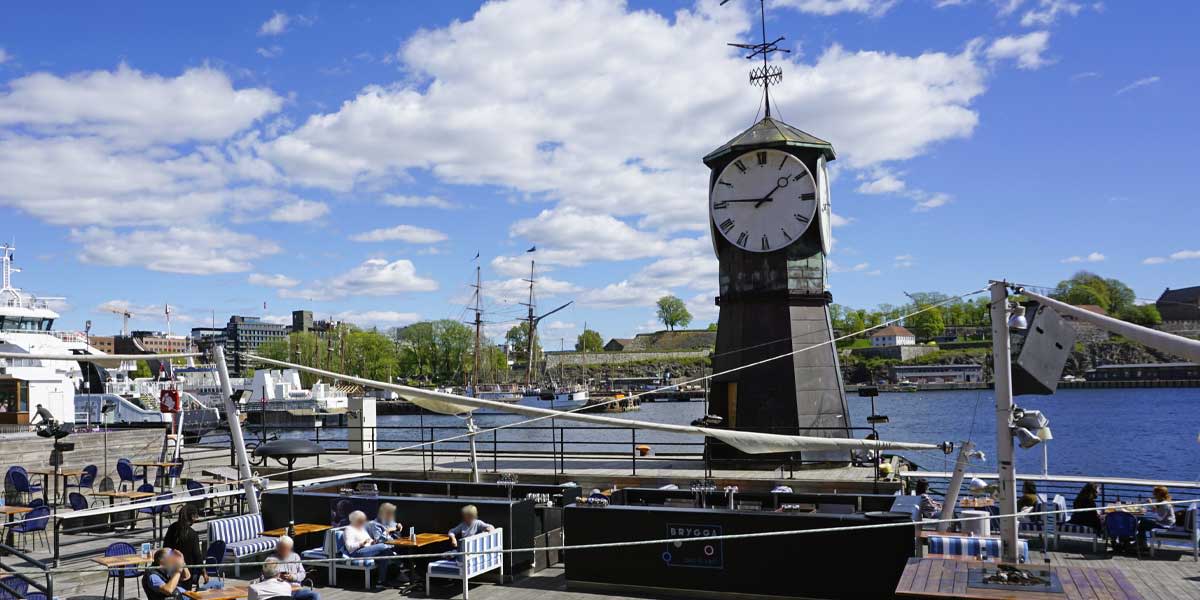 02 Aker Brygge klokketårn Foto Tord Baklund visitOSLO