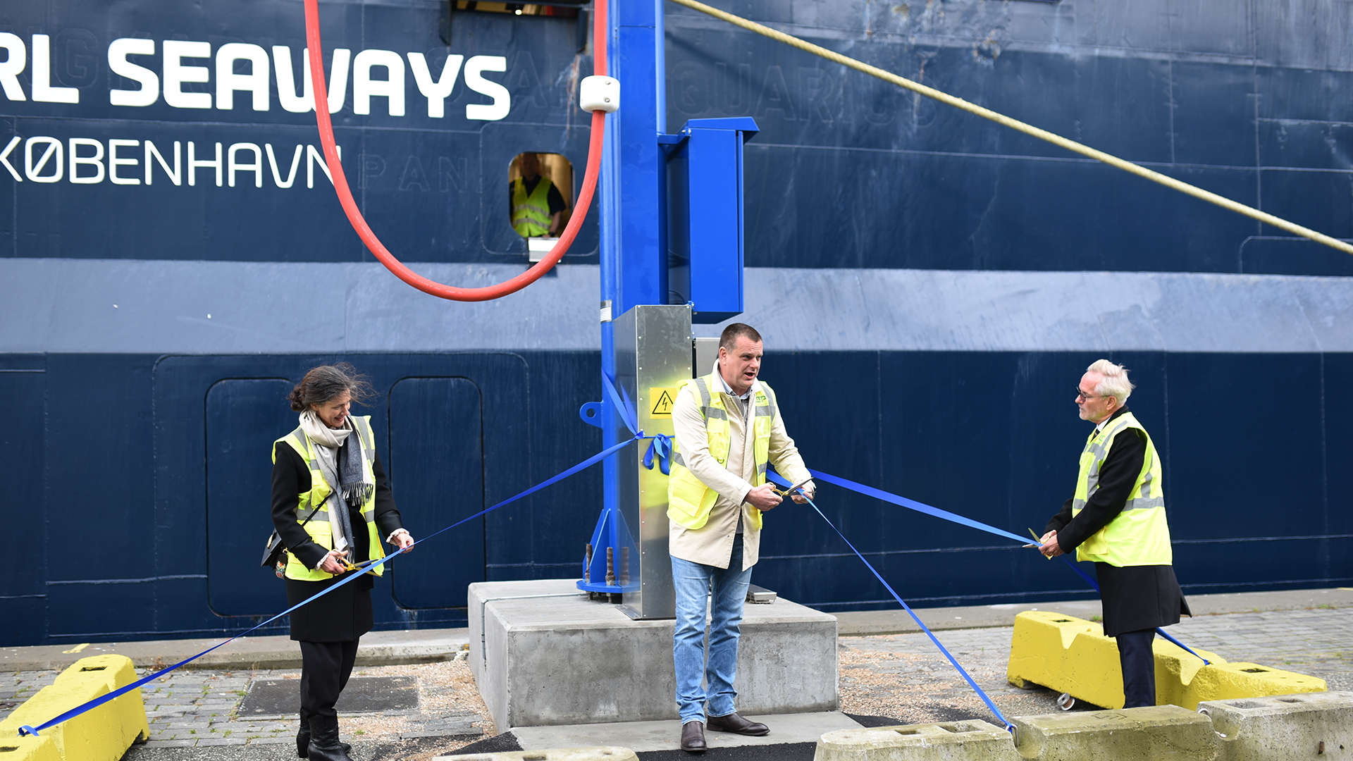 Copenhagen’s first shore power facility is inaugurated for the DFDS ferries 