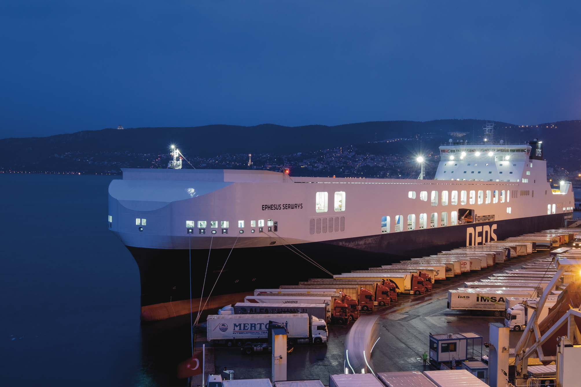 Ephesus new DFDS mega roro vessel
