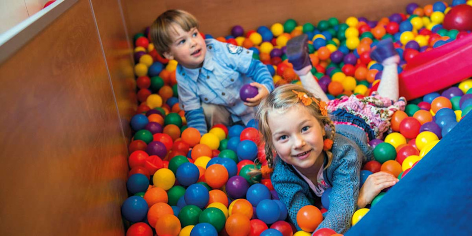 Children enjoying the entertainment onboard DFDS ferry