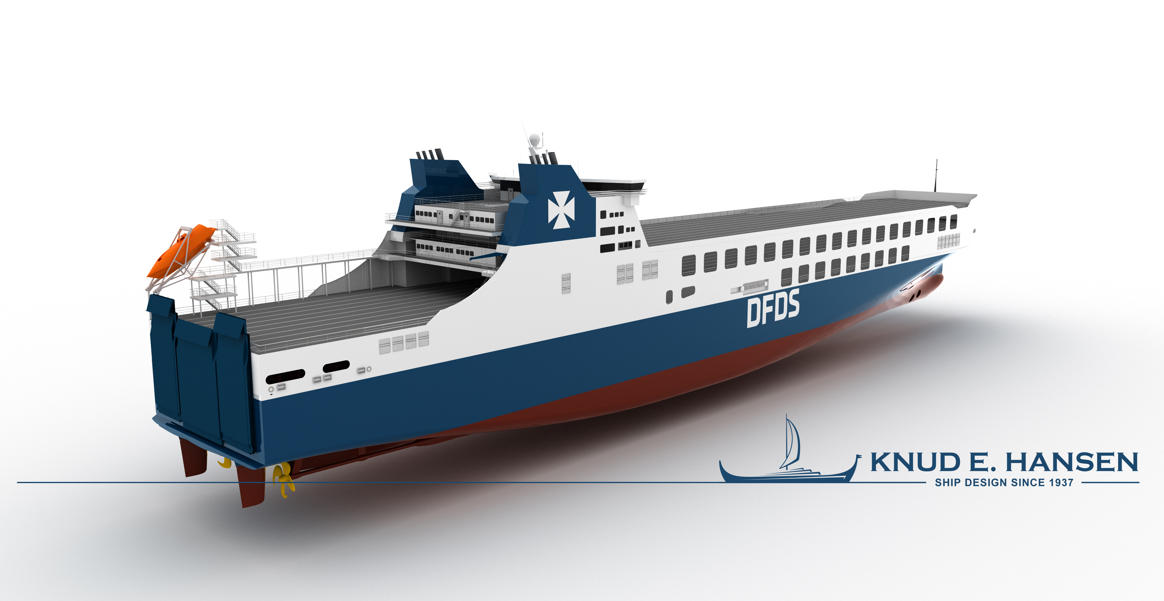 CSC Jinling Shipyard DFDS RoRo design