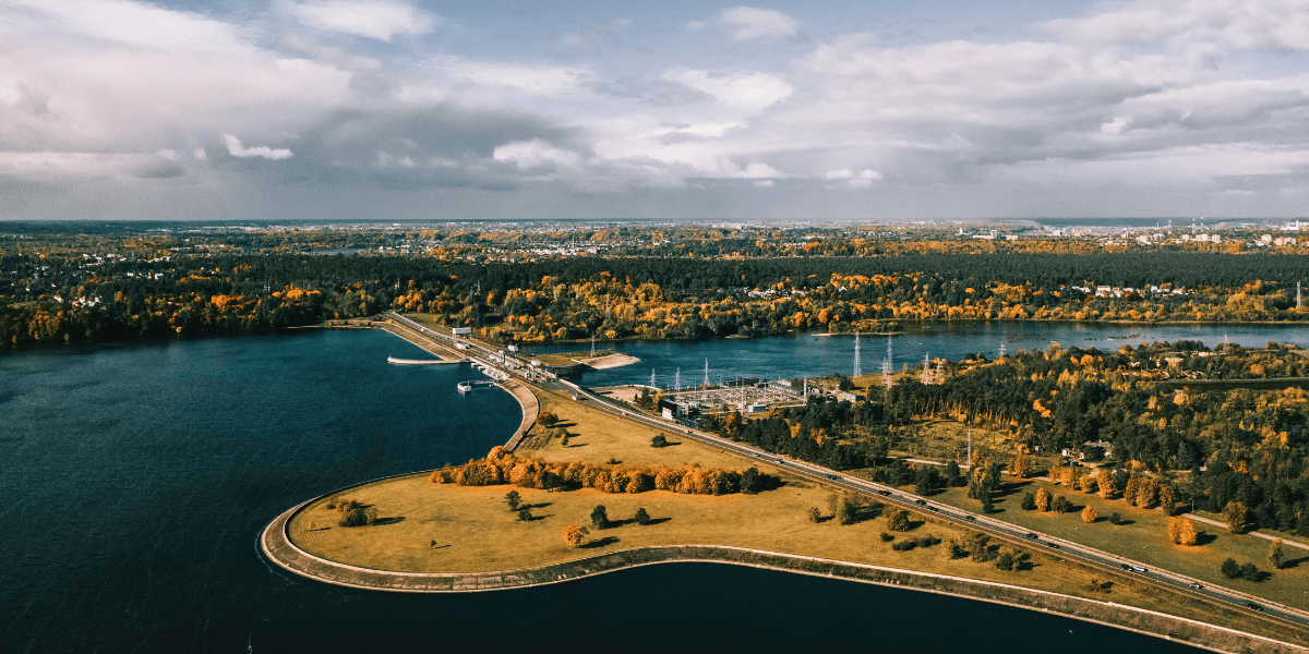 Kaunas aerial view, Lithuania Kaunas aerial view, Lithuania