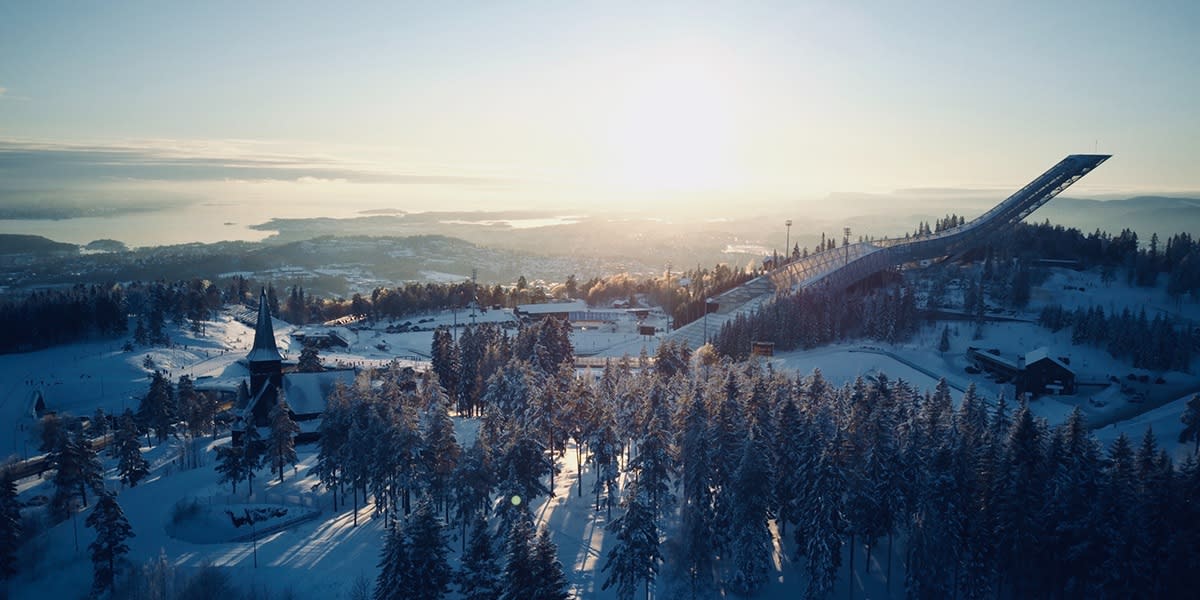 View over Oslo from Holmenkollen