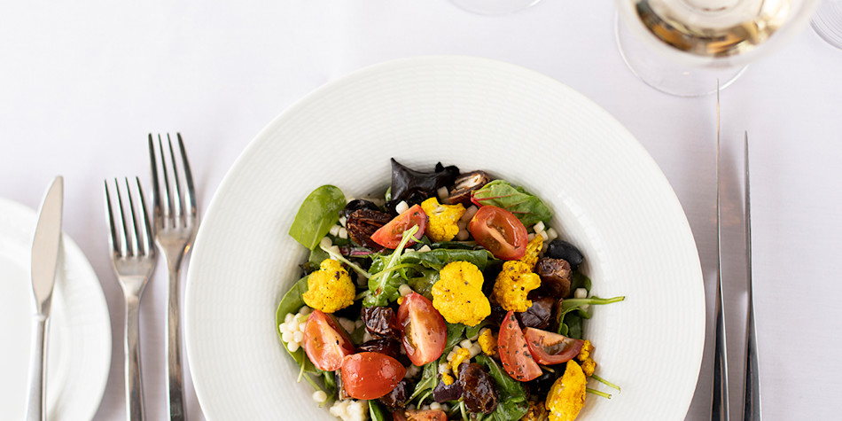 Fresh salad from North Sea Bistro onboard restaurant