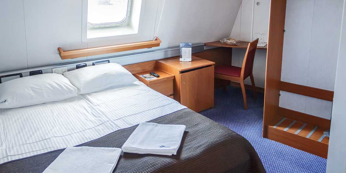 Commodore deluxe cabin onboard Klaipeda-Karlshamn 