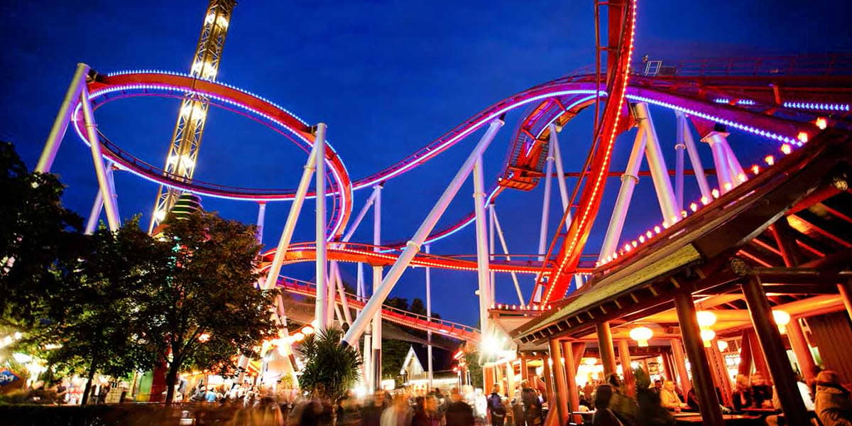 Tivoli demonen rollercoaster copenhagen