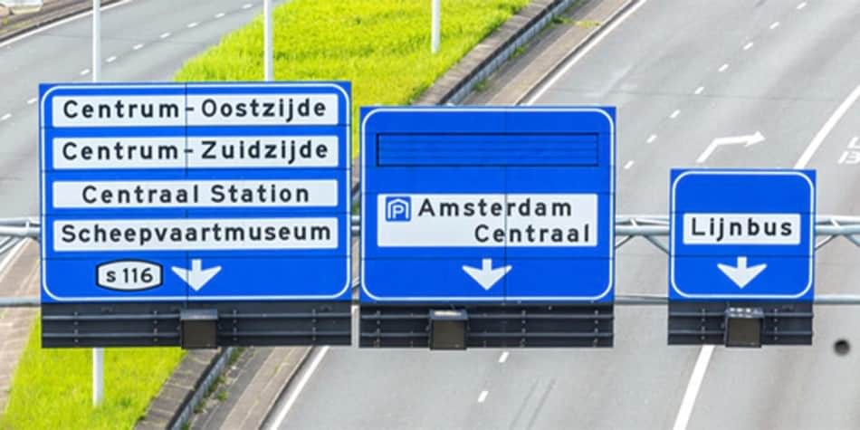 Driving in Holland - road signs