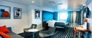 Commodore deluxe cabin onboard DFDS ferry