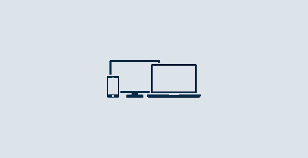 Handle documents digitally icon in blue box Handle documents digitally icon, blue box