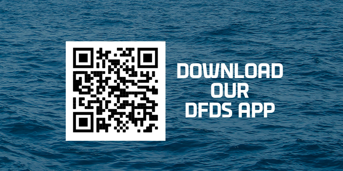 DFDS App Store QR Code with copy
