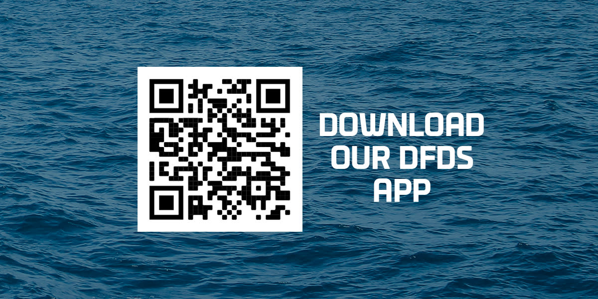 DFDS App Store QR Code with copy