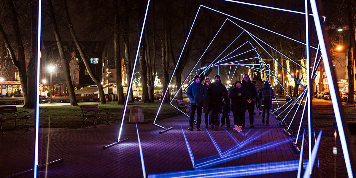 Christmas in Klaipeda light installation