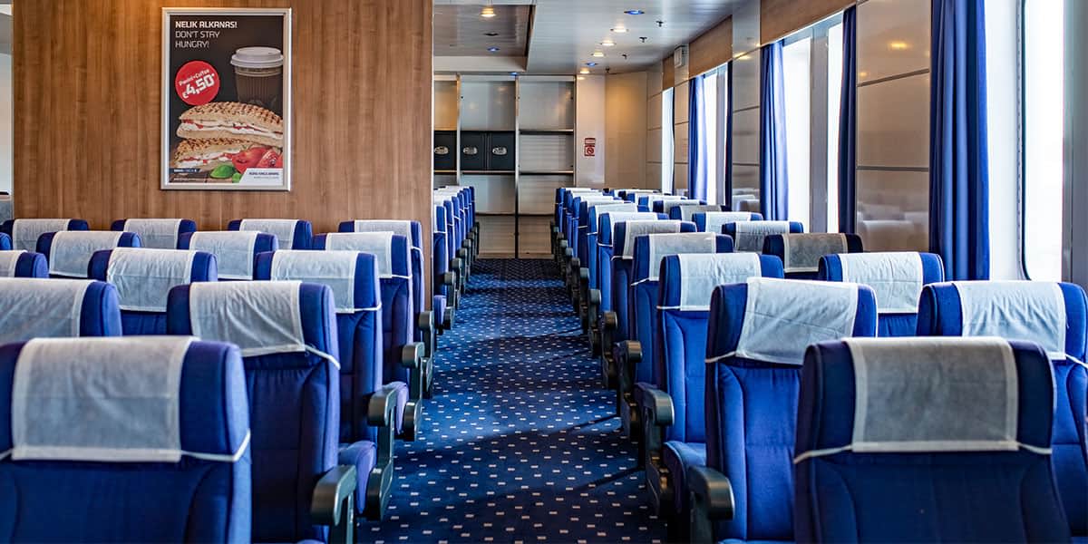 Reclining seats lounge - Regina ferry