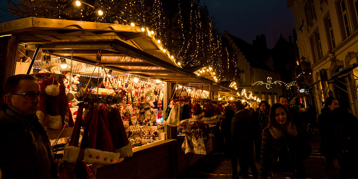 Bruges Christmas Market Stalls