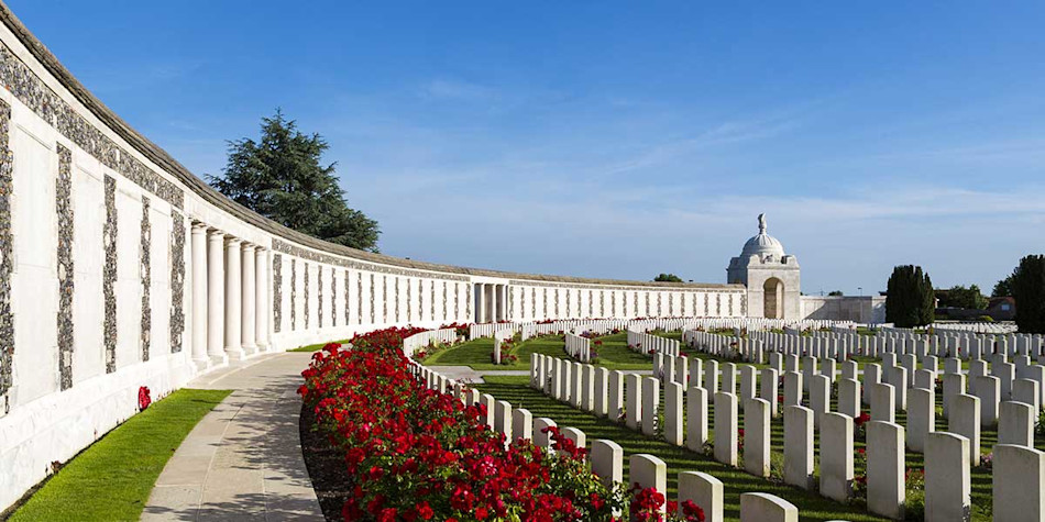 Tyne Cot War Graves Cemetery in Belgium 