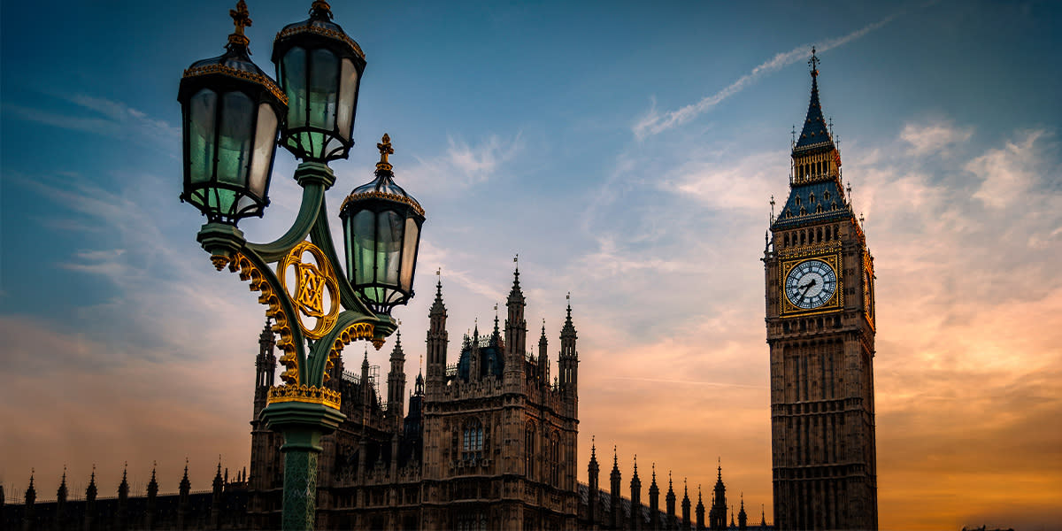 Big Ben, London at sunset