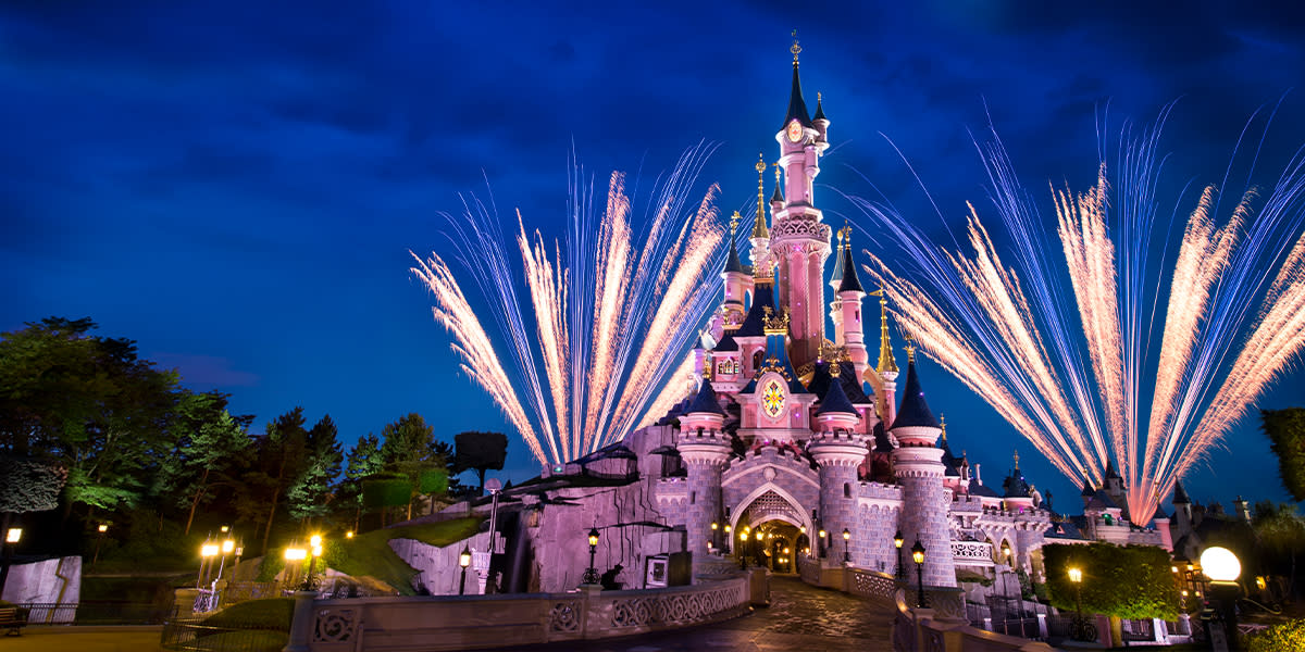 Disney Castle - fireworks