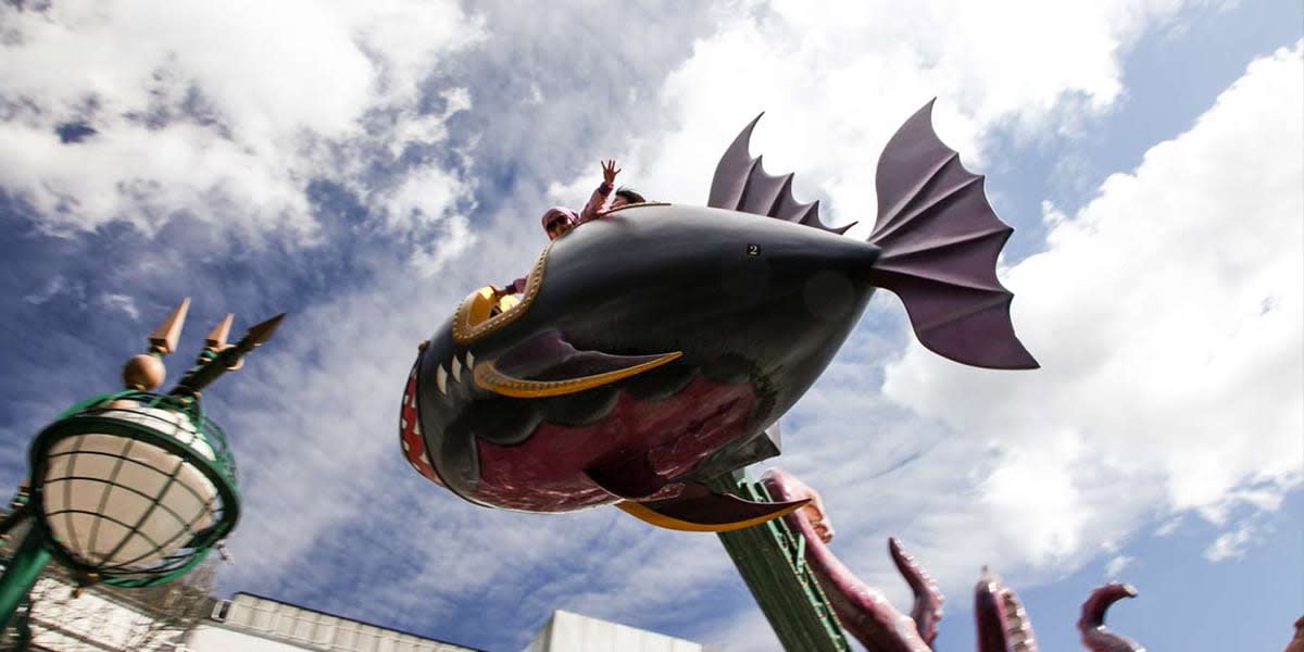 Tivoli flying fish ride Copenhagen