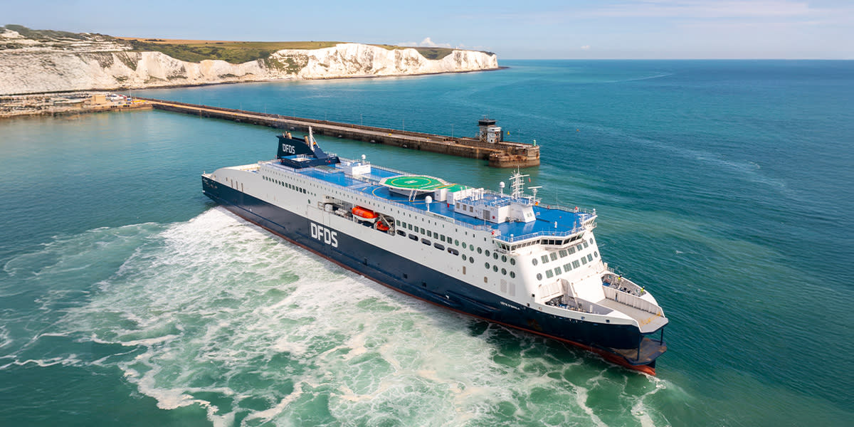 Dover - France ferry in the Port of Dover