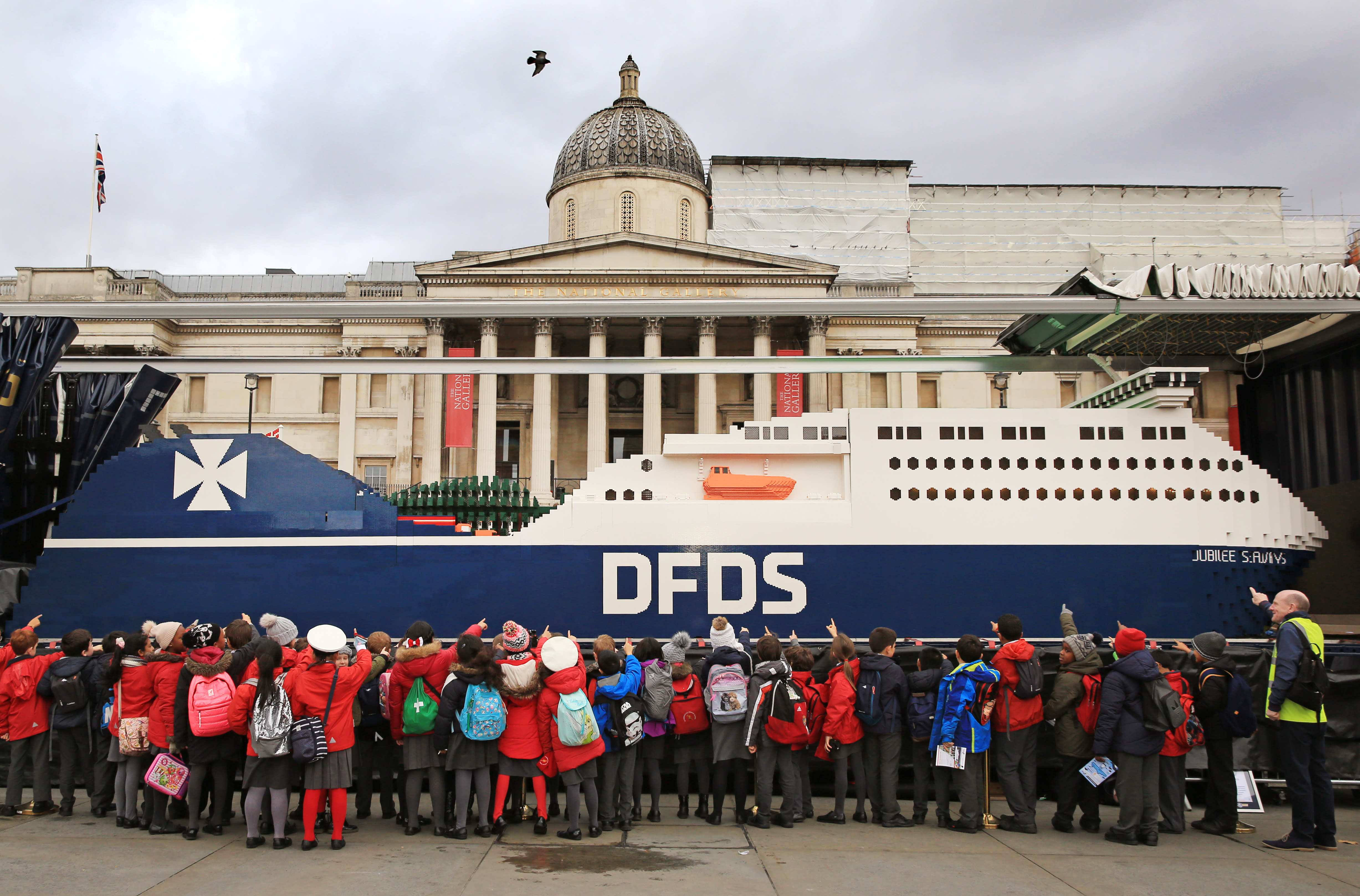 DFDS Lego Ship 04 150, Jubilee, Trafalgar Square, children
