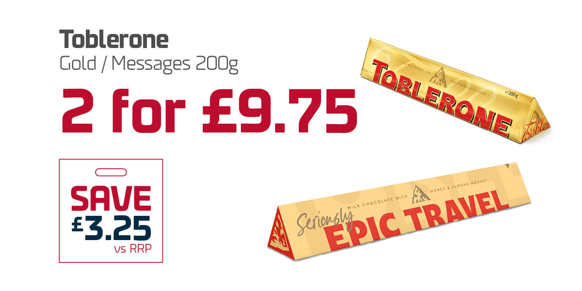 Dover - France Duty Free - Toblerone - SEPT 25