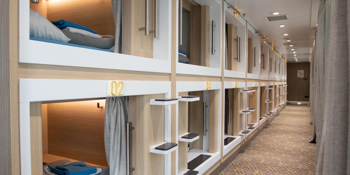Sleeping pods area