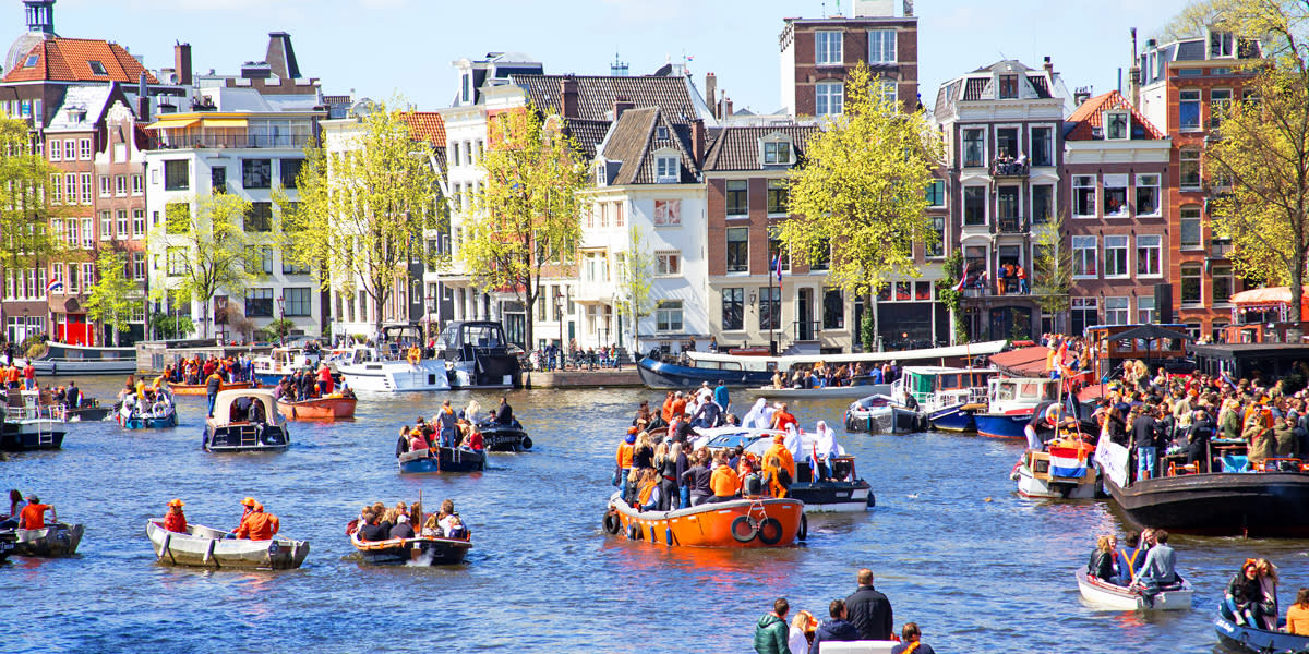 Kings Day 2023 - Boats in Amsterdam