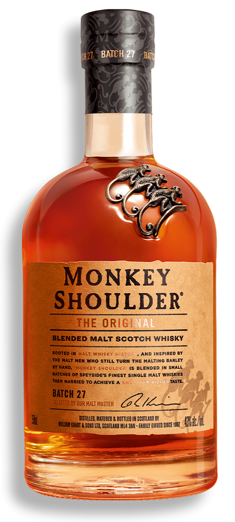 Monkey Shoulder | Premium Blended Malt Scotch Whisky | Monkey Shoulder