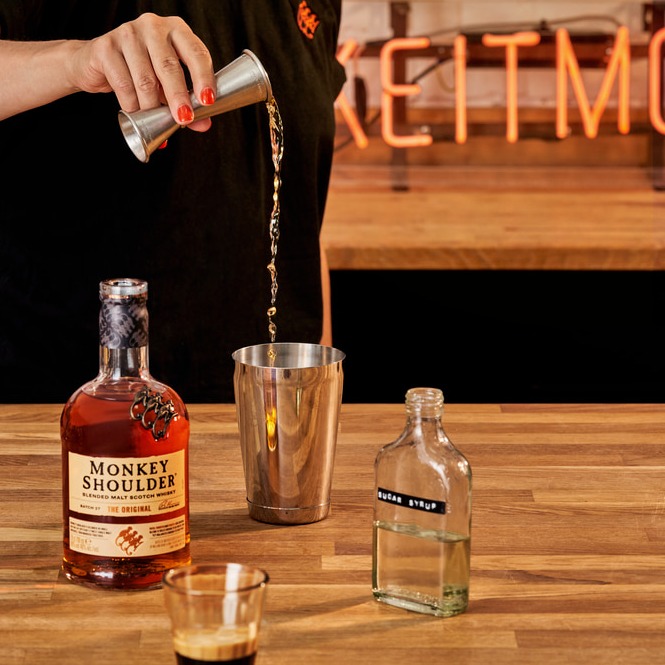 ウイスキーエスプレッソマティーニコーヒーカクテル | Monkey Shoulder