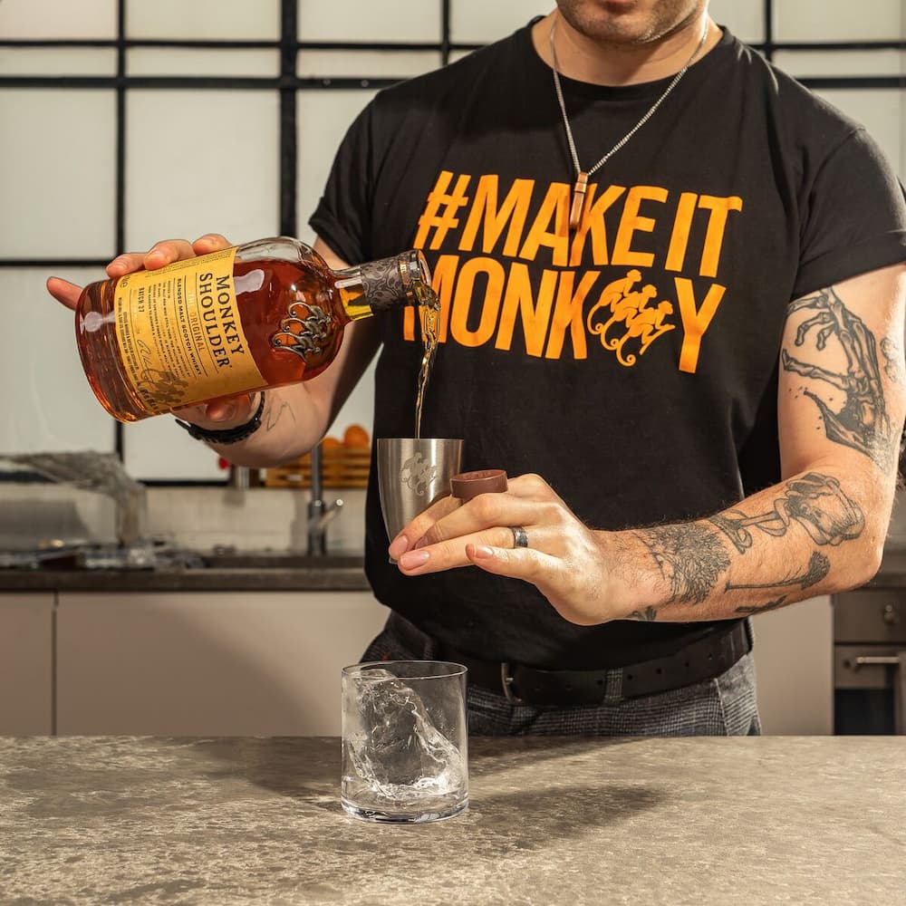 Monkey Splash Scotch Whisky Soda Cocktail Monkey Shoulder