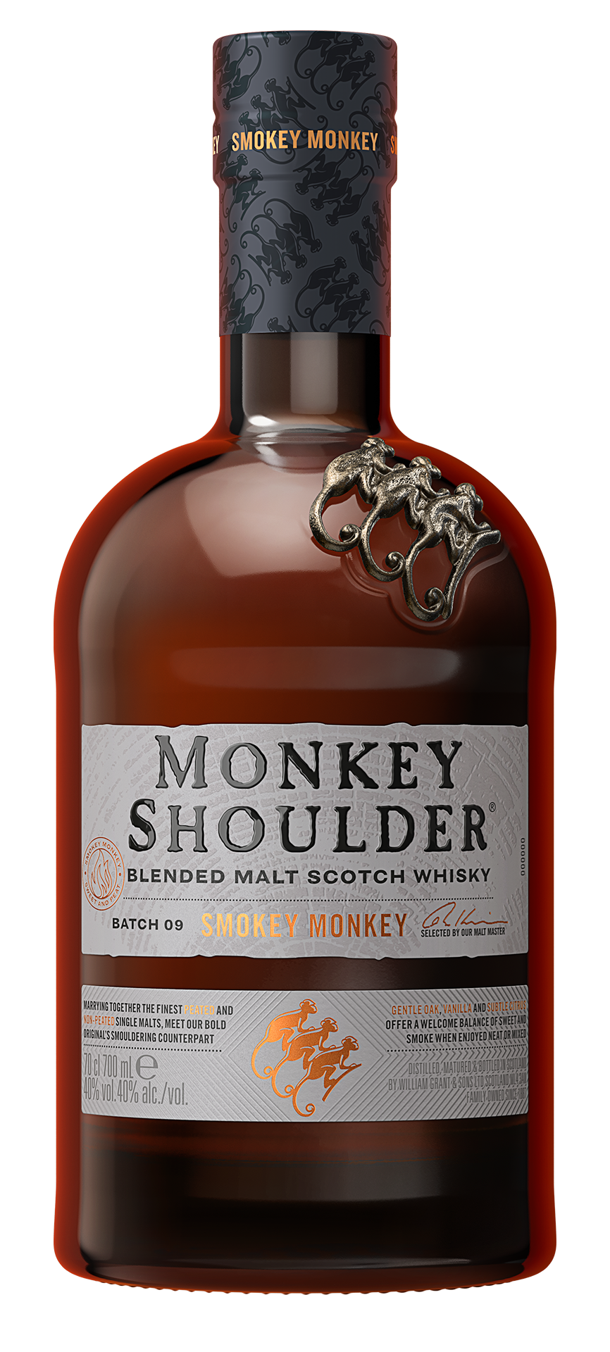 Asset : Image : NEW Smokey Monkey Shoulder Bottle