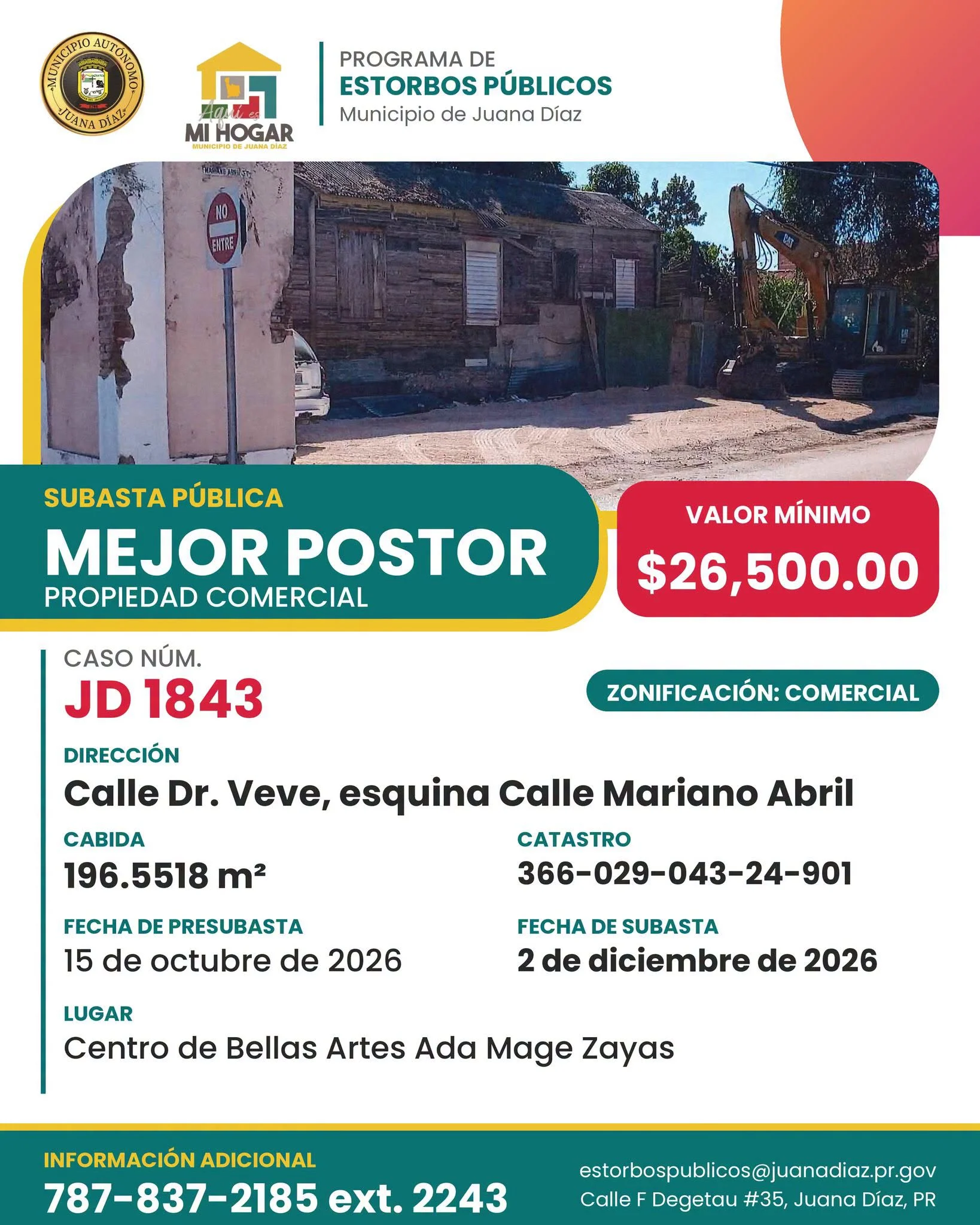 Propiedad 3 — Caso JD-1843
