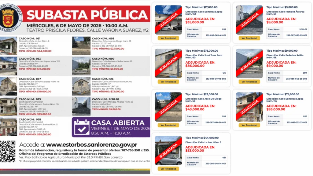 Quiénes se llevaron los estorbos públicos de la segunda subasta de San Lorenzo (y qué piensan hacer con ellos)