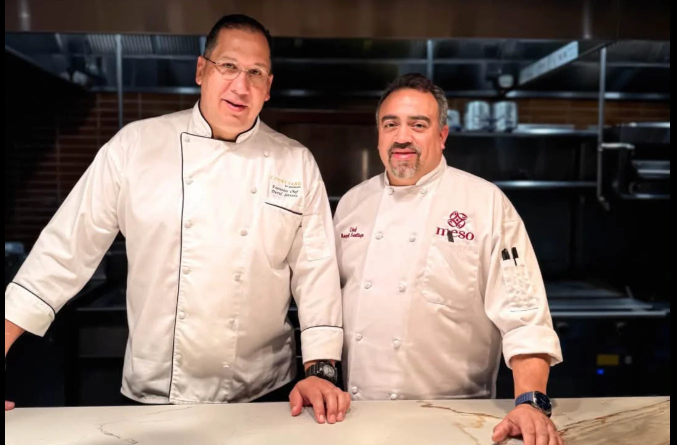 Chef David Serrano, chef ejecutivo & Chef Angel Santiago, sous chef