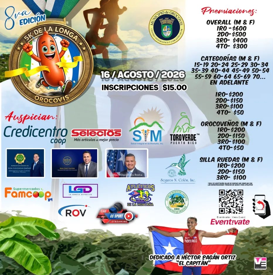Calendario de maratones, 5k y 10K en Puerto Rico