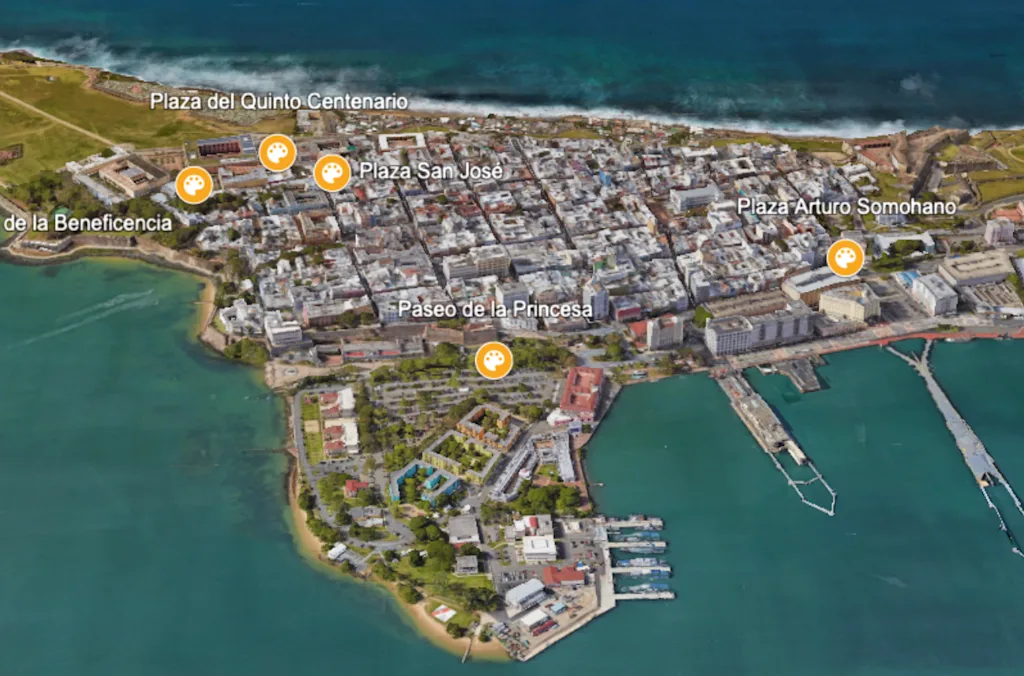 Mapa de ubicación - Artesanos en Plazas